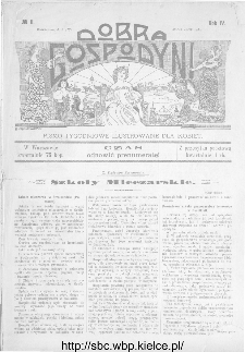 Dobra Gospodyni : pismo ilustrowane dla kobiet 1904, R.IV, nr 11