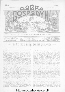 Dobra Gospodyni : pismo ilustrowane dla kobiet 1904, R.IV, nr 16