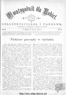 Dwutygodnik dla Kobiet : pismo beletrystyczne i naukowe, R.3, 1883, nr 9