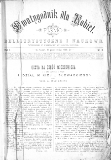 Dwutygodnik dla Kobiet : pismo beletrystyczne i naukowe, R.1, 1880, nr 3