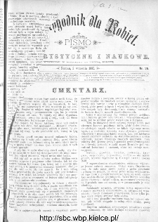 Dwutygodnik dla Kobiet : pismo beletrystyczne i naukowe, R.2, 1882, nr 25