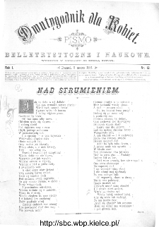 Dwutygodnik dla Kobiet : pismo beletrystyczne i naukowe, R.1, 1881, nr 12