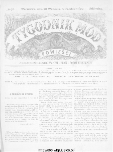 Tygodnik Mód i Powieści : z dodatkiem illustrowanym ubrań i robót kobiecych 1886, nr 40