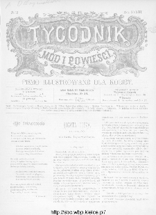 Tygodnik Mód i Powieści : z dodatkiem illustrowanym ubrań i robót kobiecych 1891, R.XXXIII, nr 32