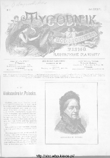 Tygodnik Mód i Powieści : z dodatkiem illustrowanym ubrań i robót kobiecych 1892, R.XXXIV, nr 3