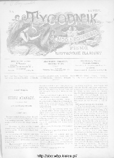 Tygodnik Mód i Powieści : z dodatkiem illustrowanym ubrań i robót kobiecych 1892, R.XXXIV, nr 5