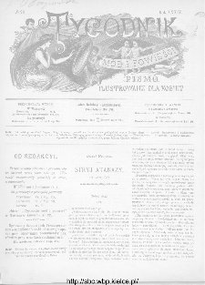 Tygodnik Mód i Powieści : z dodatkiem illustrowanym ubrań i robót kobiecych 1892, R.XXXIV, nr 26