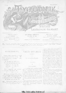 Tygodnik Mód i Powieści : z dodatkiem illustrowanym ubrań i robót kobiecych 1892, R.XXXIV, nr 38