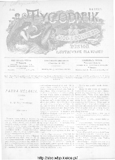 Tygodnik Mód i Powieści : z dodatkiem illustrowanym ubrań i robót kobiecych 1892, R.XXXIV, nr 42