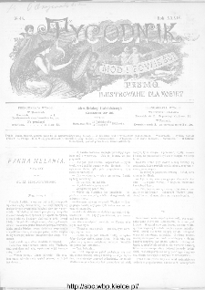 Tygodnik Mód i Powieści : z dodatkiem illustrowanym ubrań i robót kobiecych 1892, R.XXXIV, nr 46
