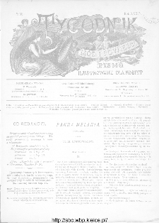 Tygodnik Mód i Powieści : z dodatkiem illustrowanym ubrań i robót kobiecych 1892, R.XXXIV, nr 50