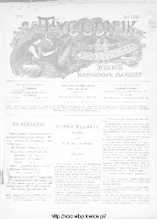 Tygodnik Mód i Powieści : z dodatkiem illustrowanym ubrań i robót kobiecych 1892, R.XXXIV, nr 51