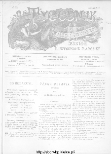 Tygodnik Mód i Powieści : z dodatkiem illustrowanym ubrań i robót kobiecych 1892, R.XXXIV, nr 53