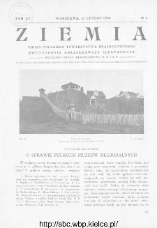 Ziemia : dwutygodnik krajoznawczy ilustrowany 1930, R.XV, nr 4