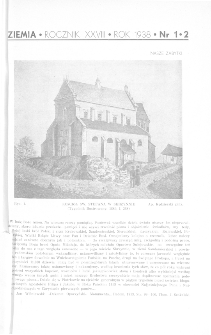 Ziemia : ilustrowany miesięcznik krajoznawczy 1938, R.XXVIII, nr 1-2