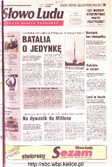 Słowo Ludu 2001 R.LII, nr 44 (Kielce region)