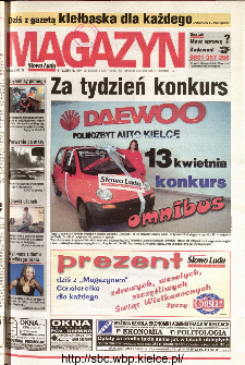 Słowo Ludu 2001 R.LII, nr 82 magazyn (Kielce region)