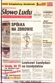 Słowo Ludu 2001 R.LII, nr 140 (Ponidzie, Jędrzejów, Włoszczowa,Sandomierz, Staszów, Opatów)