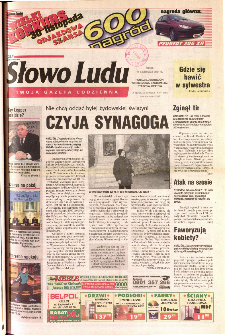 Słowo Ludu 2001 R.LII, nr 277 (Ponidzie, Jędrzejów, Włoszczowa,Sandomierz, Staszów, Opatów)