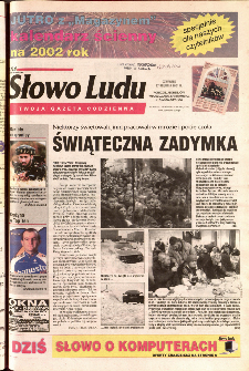 Słowo Ludu 2001 R.LII, nr 300 (Ponidzie, Jędrzejów, Włoszczowa,Sandomierz, Staszów, Opatów)