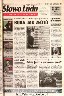 Słowo Ludu 2002 R.LIV, nr 8 (Ponidzie, Jędrzejów, Włoszczowa,Sandomierz, Staszów, Opatów)