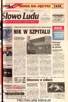 Słowo Ludu 2002 R.LIV, nr 42 (Ponidzie, Jędrzejów, Włoszczowa,Sandomierz, Staszów, Opatów)