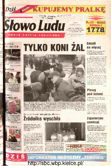 Słowo Ludu 2002 R.LIV, nr 48 (Ponidzie, Jędrzejów, Włoszczowa,Sandomierz, Staszów, Opatów)