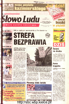 Słowo Ludu 2002 R.LIV, nr 134 (Ponidzie, Jędrzejów, Włoszczowa,Sandomierz, Staszów, Opatów)