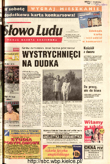 Słowo Ludu 2002 R.LIV, nr 223 (Ponidzie, Jędrzejów, Włoszczowa,Sandomierz, Staszów, Opatów)