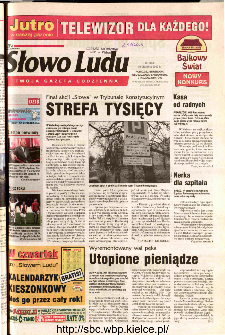 Słowo Ludu 2002 R.LIV, nr 286 (Ponidzie, Jędrzejów, Włoszczowa,Sandomierz, Staszów, Opatów)