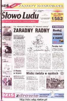 Słowo Ludu 2002 R.LIV, nr 82 (Ostrowiec, Starachowice, Skarżysko, Końskie)