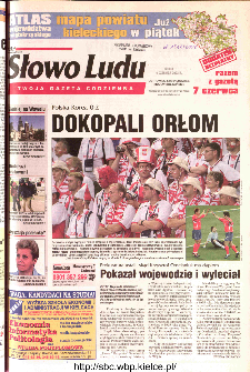 Słowo Ludu 2002 R.LIV, nr 128 (Ostrowiec, Starachowice, Skarżysko, Końskie)