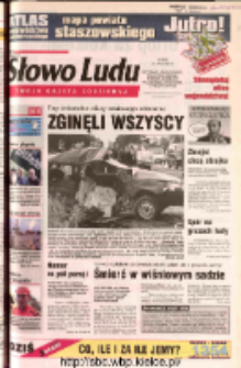 Słowo Ludu 2002 R.LIV, nr 169 (Ostrowiec, Starachowice, Skarżysko, Końskie, Ponidzie, Jędrzejów, Włoszczowa, Sandomierz, Staszów, Opatów)