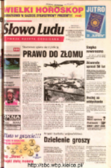 Słowo Ludu 2002 R.LIV, nr 300 (Ostrowiec, Starachowice, Skarżysko, Końskie, Ponidzie, Jędrzejów, Włoszczowa, Sandomierz, Staszów, Opatów)