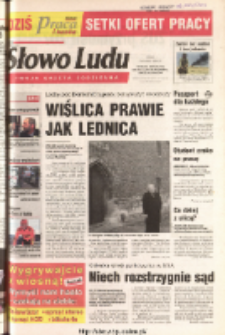 Słowo Ludu 2003 R.LIV, nr 72 (Ponidzie, Jędrzejów, Włoszczowa, Sandomierz, Staszów, Opatów)