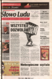 Słowo Ludu 2003 R.LIV, nr 253 (Ponidzie, Jędrzejów, Włoszczowa, Sandomierz, Staszów, Opatów)