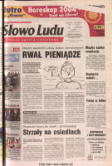 Słowo Ludu 2003 R.LIV, nr 300 (Ponidzie, Jędrzejów, Włoszczowa, Sandomierz, Staszów, Opatów)