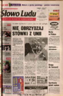 Słowo Ludu 2004 R.LV, nr 281 (Ponidzie, Jędrzejów, Włoszczowa, Sandomierz, Staszów, Opatów)