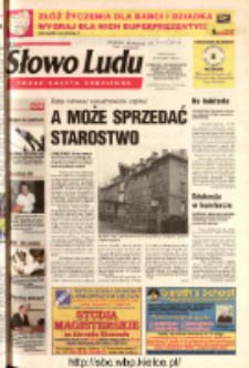 Słowo Ludu 2003 R.LIV, nr 16 (Ostrowiec, Starachowice, Skarżysko, Końskie, Ponidzie, Jędrzejów, Włoszczowa, Sandomierz, Staszów, Opatów)