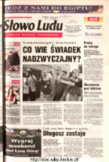 Słowo Ludu 2003 R.LIV, nr 164 (Ostrowiec, Starachowice, Skarżysko, Końskie, Ponidzie, Jędrzejów, Włoszczowa, Sandomierz, Staszów, Opatów)