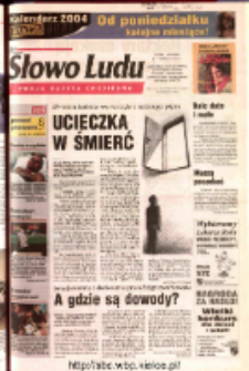 Słowo Ludu 2003 R.LIV, nr 283 (Ostrowiec, Starachowice, Skarżysko, Końskie, Ponidzie, Jędrzejów, Włoszczowa, Sandomierz, Staszów, Opatów)