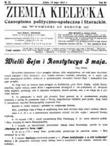 Ziemia Kielecka. Czasopismo polityczno-społeczne i literackie 1915, R.1, nr 7