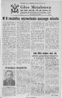 Głos Metalowca : organ Komitetu Zakładowego PZPR, Rady Zakładowej, ZMP Zakładów Metalowych w Skarżysku-Kamiennej, 1953, nr 6