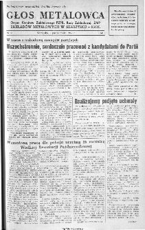 Głos Metalowca : organ Komitetu Zakładowego PZPR, Rady Zakładowej, ZMP Zakładów Metalowych w Skarżysku-Kamiennej, 1953, nr 35