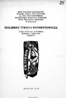 Ekslibris Tytusa Wenhrynowicza: XXXIII wystawa z kolekcji Barbary i Czesława Erberów