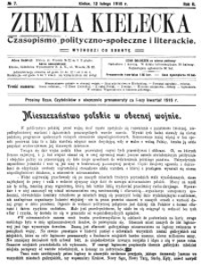 Ziemia Kielecka. Czasopismo polityczno-społeczne i literackie 1916, R.2, nr 4