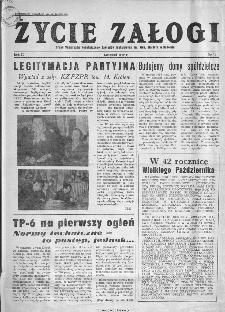Życie Załogi : organ Samorządu Robotniczego Zakładów Metalowych im. Gen. Waltera w Radomiu, 1959, nr 10