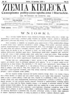 Ziemia Kielecka. Czasopismo polityczno-społeczne i literackie 1916, R.2, nr 5