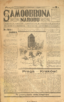 Samoobrona Narodu : tygodnik ogólno-społeczny wszystkich stanów : Poznań, Kalisz, Łódź [...], 1937, nr 3