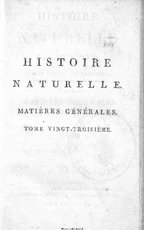 Histoire Naturelle Des Poissons [...] T. 23.